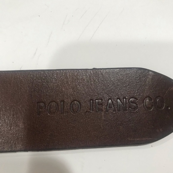 Polo brown leather belt 32” - Picture 3 of 6